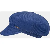 Hatland Yasmin - Corduroy ballonpet - Blauw - Assorti - M