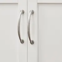 SoBuy Keukentrolley op wieltjes met werkblad - Keuken trolley op wielen met 2 deuren, 1 lade en verstelbare plank - Wit en licht eiken, klapbare bovenplank, wieltjes met rem | FKW22-II-WN