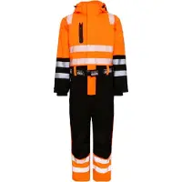 Lyngsøe Rainwear 4-way Stretch Hi-vis Winter Coverall In Breathable And Durable Quality 4ws-5033 Reflecterend | Maat: 6XL