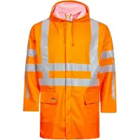 Lyngsøe Rainwear Hi-vis Rain Jacket In Pu Quality With Rws-reflexes Lr75-rws | Maat: L