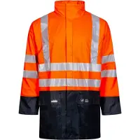 Lyngsøe Rainwear Lr3055 Regenjack Hi-vis Waterdicht Winddicht | Maat: S