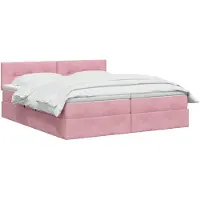 vidaXL Opbergbed met hoofdeinde 2 st Roze