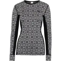 Kari Traa - Dames thermokleding - Rose LS 2.0 Black voor Dames van Wol - Maat M - Zwart