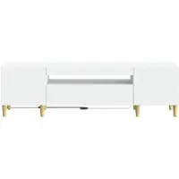 vidaXL LED-TV-kast DELFT, 153 x 35 x 43 cm, wit, houtvezel