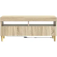 vidaXL LED-TV-kast ARNHEM, 100 x 35 x 43 cm, Sonoma-eik