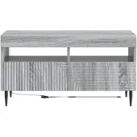 vidaXL LED-TV-kast HAARLEM, 81 x 35 x 43 cm, Sonoma-grijs