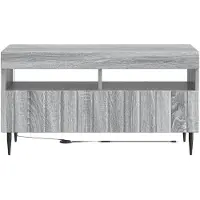 vidaXL LED-TV-kast ZWOLLE, 81 x 35 x 43 cm, Sonoma-grijs, houtvezel