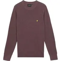 Lyle & Scott Heren Geribde Raglan Trui (Espresso)