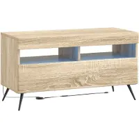 vidaXL LED tv-meubel Sonoma Eiken Bewerkt hout