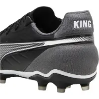 Puma Heren King Match Stevige Grond Voetbalschoenen (zwart/wit)