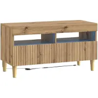 vidaXL LED tv-meubel ARNHEM 81 x 35 x 43 cm Artisanaal eiken