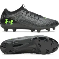 Under Armour Magnetico Select 6 Gras Voetbalschoenen (FG) Zwart Metallic Black Neongroen