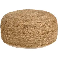 Beliani JUTUR - Poef - Natuurlijk - 70 x 70 cm - Jute