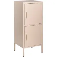 Beliani HURON - Kantoorkast - Beige - Staal