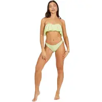 Brave Soul Bikinibroekjes met middelhoge taille voor dames (Muntgroen)