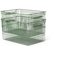 Ferm Living Opbergmand Cala Stackable Baskets Verdant Green (Set van 2)