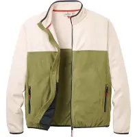 Passenger - Set Off Full Zip Polar Fleece Oatmeal Khaki voor Heren van Gerecycled Polyester - Maat M - Beige