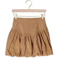 Retour Jeans korte ballonrok - zand Beige Meisjes Polyester Effen - maat 134/140