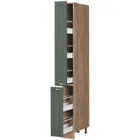 Vicco Apotheekkast Fame-Line Groen-Goud Landhuis/Goudkleurig Eiken 20 cm, Model 61662