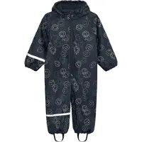CeLaVi Regenpak m. Fleece - PU - Navy m. Print - - 80 - Regenpakken