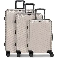 Redolz Essentials 18 2.0 4 wielen Kofferset 3-delig met uitbreidingsplooi beige