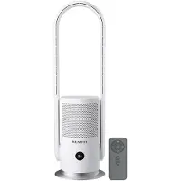 Opviq Asir - Luchtreiniger en Staande Ventilator - 100% ABS - 23.5 x 23.5 x 80 cm