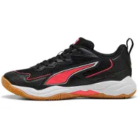 Puma Solarflash 4 indoorschoenen uniseks, Zwart/Rood/Wit, Maat 46,5
