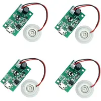 Jojomino 4 stuks 20 mm ultrasone mistmaker, vernevelaar, verstuiver, transducer, filmplaat, accessoires, luchtbevochtiger, rubberen pakking