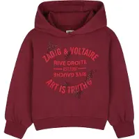 Zadig & Voltaire Kapuzenpullover - Karmesinrot m. Pailletten - - 12 Jahre (152) - Kapuzenpullover
