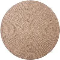 vidaXL Jute Placemat 6 st Naturel 100% Tossa Jute