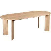 Lewis & Loft Eettafel Lila - Ovaal - 220 x 100 cm - FSC-gecertificeerd mangohout - Naturel