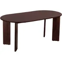 Lewis & Loft Eettafel Lila - Ovaal - 180 x 90 cm - FSC-gecertificeerd mangohout - Walnoot bruin
