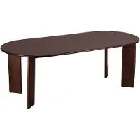 Lewis & Loft Eettafel Lila - Ovaal - 220 x 100 cm - FSC-gecertificeerd mangohout - Walnoot bruin