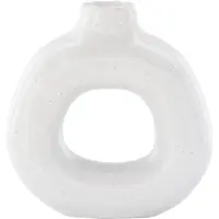 Nest of Nora Kandelaar kaarsenhouder steengoed - 13 cm - Wit