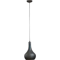 Nest of Nora Hanglamp Riom - Industrieel met kap - E27 - Zwart bruin