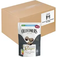 Oldtimers - Drop - Zoute Salmiak Rotsjes Suikervrij - 12 zakjes - 100 gram