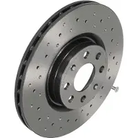 Brembo Remschijf 0949393X voorkant, gelocht, geventileerd, geperforeerd, 1 Stuk