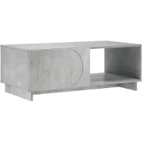 vidaXL Salontafel Betongrijs 95 x 50,5 x 35 cm Bewerkt hout
