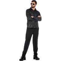 Coppens Party blouse disco zwart | Maat M