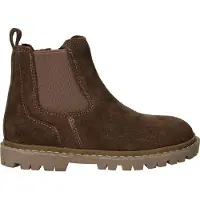 Shoesme suède enkelboots met profielzool - kaki Groen - maat 30