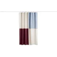 HAY Douchegordijn Check Shower Curtain Burgundy