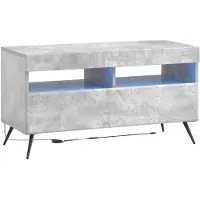 vidaXL LED tv-meubel Betongrijs Bewerkt hout