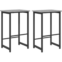 vidaXL Barkruk 2 st Grijs Sonoma 40 x 32 x 64 cm Bewerkt hout