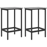 vidaXL Barkruk 2 st Grijs Sonoma 40 x 32 x 74 cm Bewerkt hout