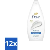 Dove 12 x Douchecrème - Hydrate - 450 ml - Douchegel - - Hydraterende Douche - Zachte Huid - Droge Huid