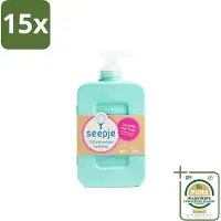 Seepje 15 x - Handzeep - Zachte Geur - Lavendel met Tonka - 300 ml - Grootverpakking - Handzeep Lavendel Met Tonka - Natuurlijke Handzeep - Handverzorging - Zachte Geur - Vegan Handzeep