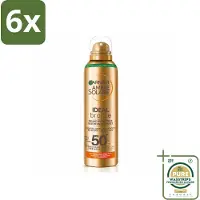 Garnier - Ambre Solaire - Beschermende Mist - Ideal Bronze - SPF 50+ - 150 ml - Voordeelverpakking - 6 stuks - SPF 50 - Ambre Solaire