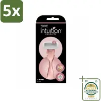 Wilkinson Sword 5 x - Scheermes - Intuition Complete - Efficiënt - 1 scheermes - Grootverpakking - Scheermes Vrouwen - Huidverzorging - Gevoelige Huid - Scheren Voor Vrouwen - Comfortabel Scheren
