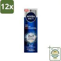 Nivea MEN - Anti-Age 2in1 Power - Hydraterende Crème Gezicht SPF 30 - 50 ml - Voordeelverpakking - 12 stuks - SPF 30 - Rimpels