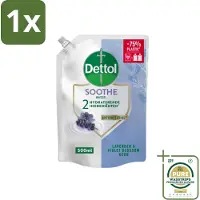 Dettol 1 x - Handzeep Navulling - Soothe - Lavendel & Vioolbloesem - 500 ml- Handzeep Navulling - Handhygiëne - Antibacterieel - Handen Reinigen - Handen Verzorgen